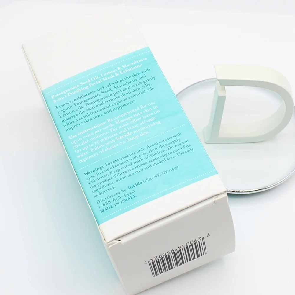 Lavido 2-in-1 purifying facial mask & exfoliator